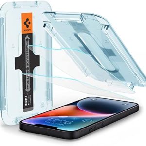 Spigen Tempered Glass Screen Protector designed for iPhone 14 Plus/iPhone 13 Pro Max [2 Pack]